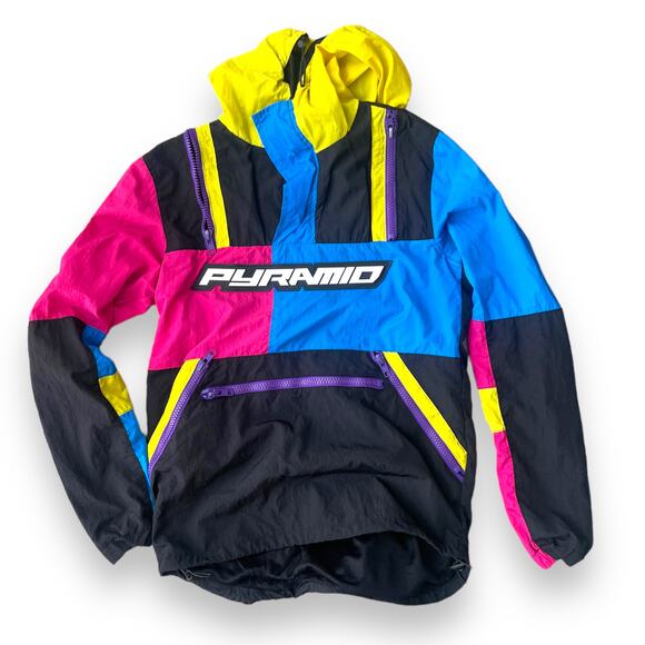 Pyramid Other - Black Pyramid Track Jacket Mens Size S Overhead Windbreaker Designer Hoodie